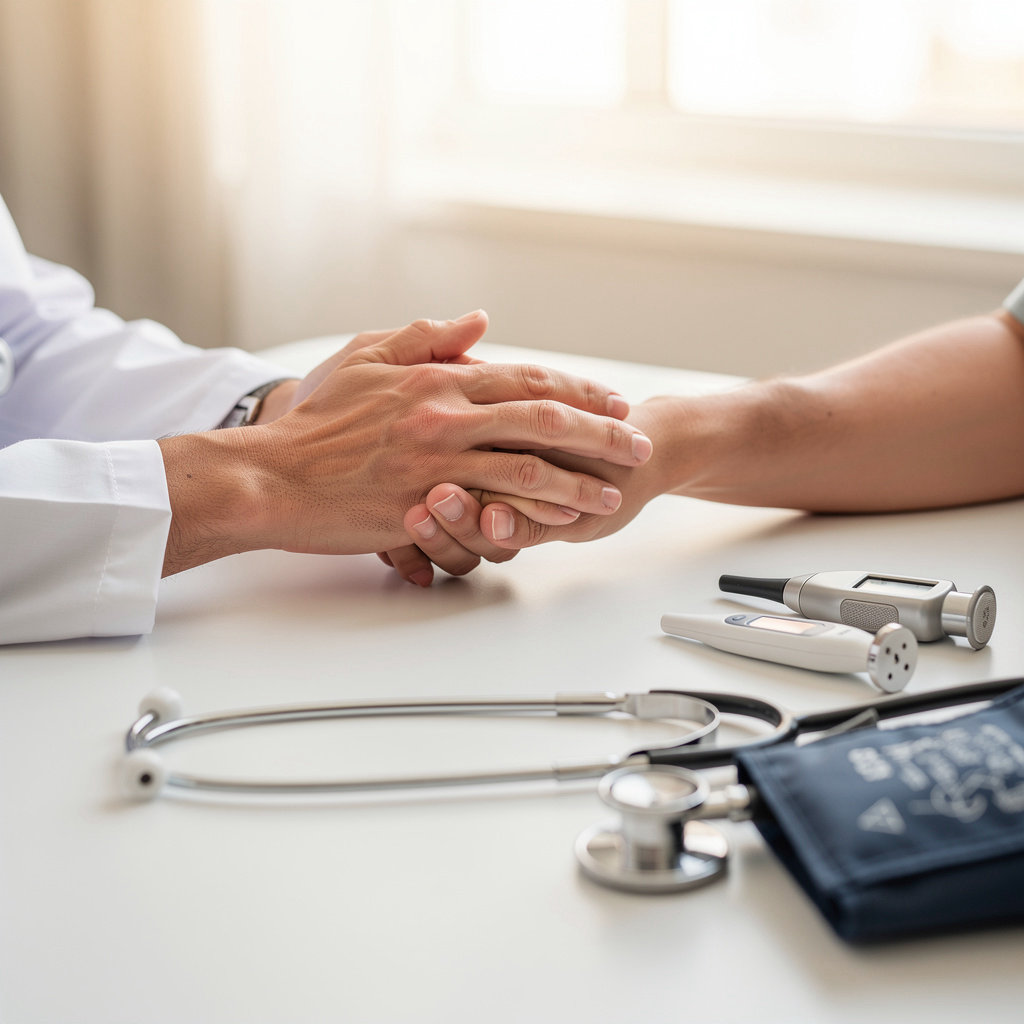 Dr. Brian P. Miller, MD San Diego providing compassionate primary care and consultation in a modern medical office